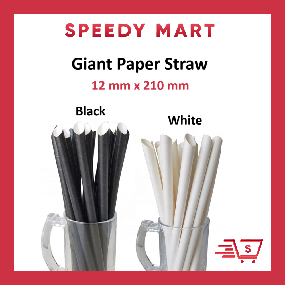 Jerami Kertas Besar / Giant Paper Straw / Bubble Tea Paper Straw ...
