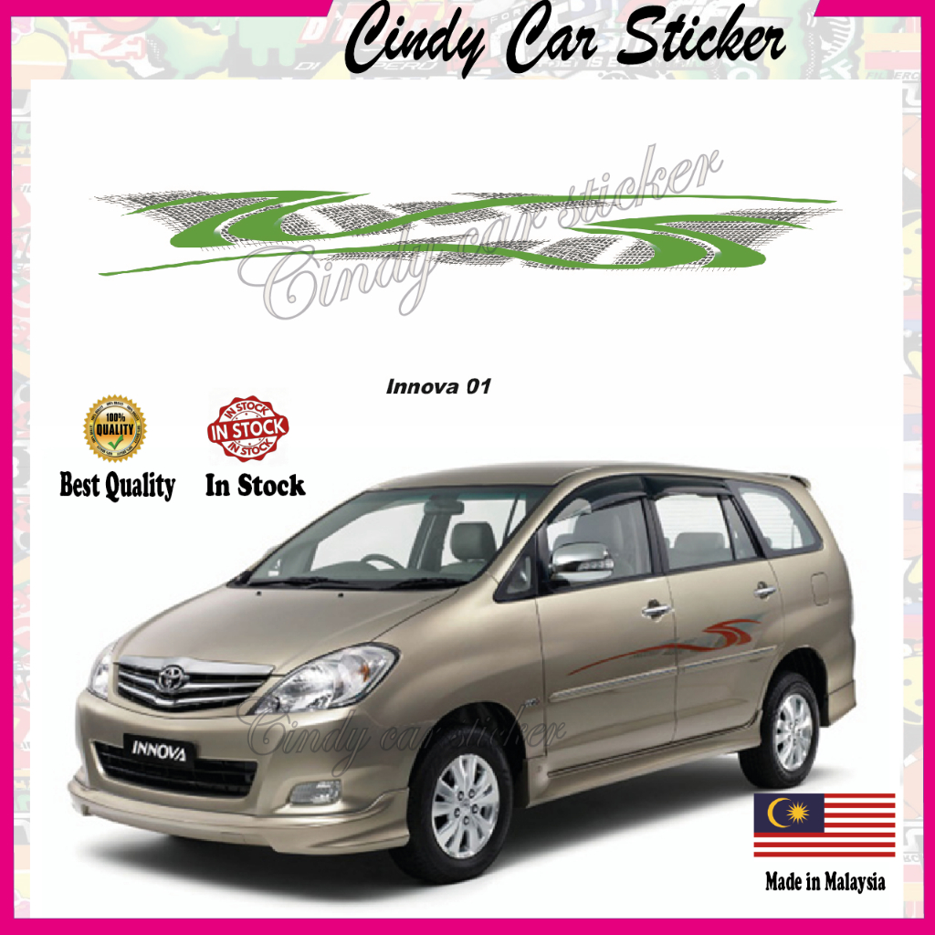 Toyota Innova 2005- Side Body Sticker 1 Set (Ready Stock) | Shopee Malaysia