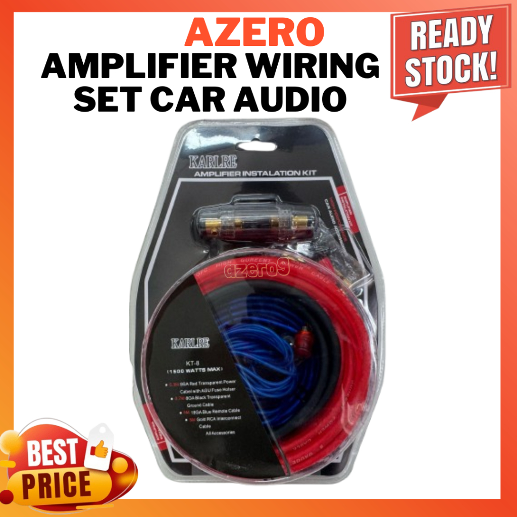 Amplifier Wiring Set Car Audio Subwoofer Amplifier Installation Kit ...