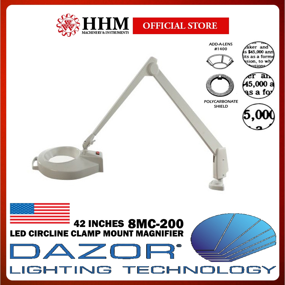 [𝐏𝐑𝐄𝐎𝐑𝐃𝐄𝐑] 𝐃𝐀𝐙𝐎𝐑 42 Inches LED Circline Clamp Mount Magnifier (8MC-200 ...