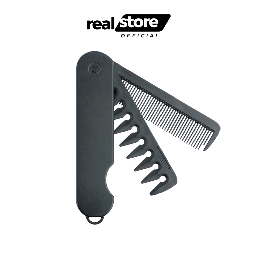 Foldable Hair Comb 2 in 1 Mustache Combs Anti-Static Combs Fine Tooth ...