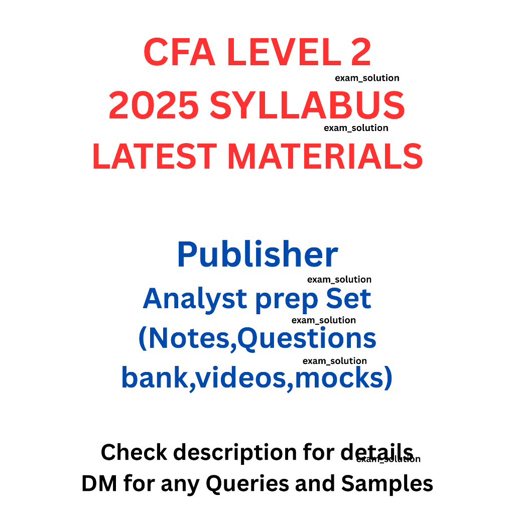 CFA level 2 2025 Analyst prep set (latest syllabus version) | Shopee ...