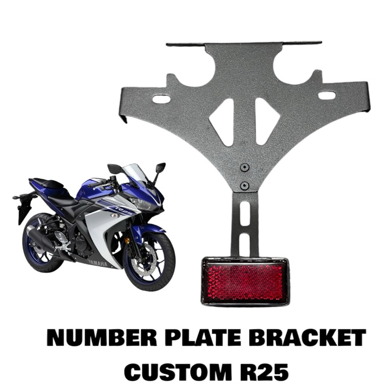 R25 REAR NUMBER PLATE BRACKET CUSTOM | Shopee Malaysia