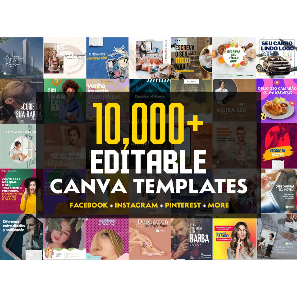 [PLR] 10,000+ Canva Social Media Templates | Marketing Video & Poster ...