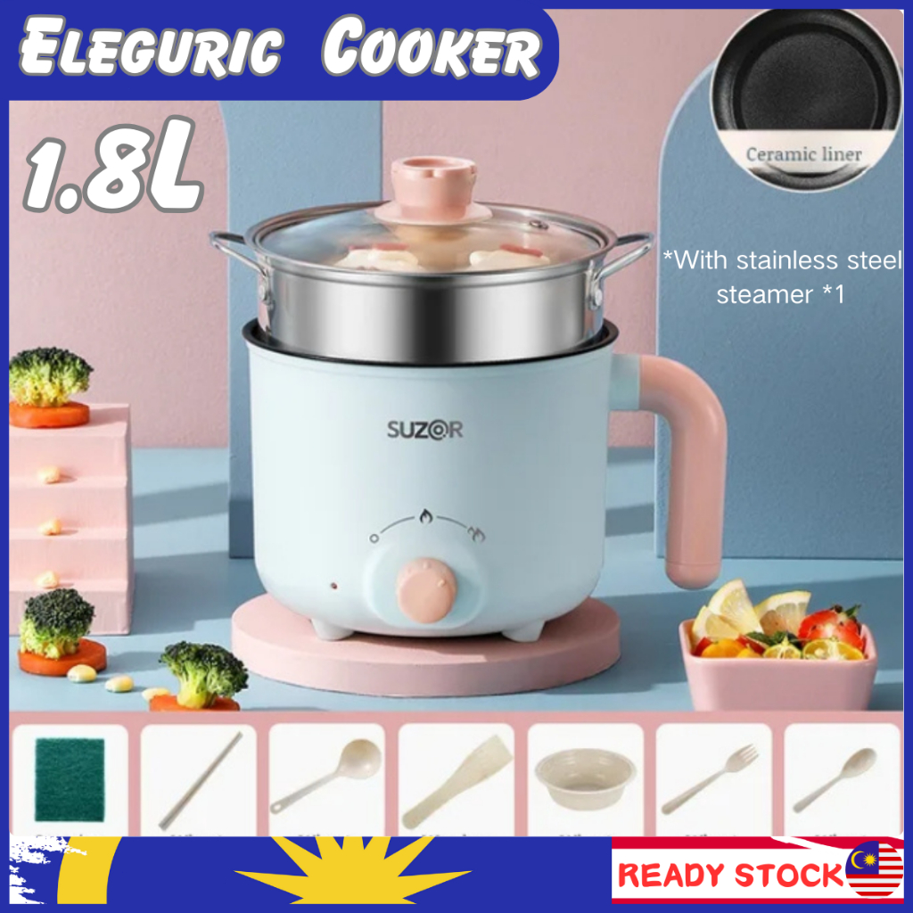 🔥READY STOCK🔥 Electric cooker mini home steaming cooking integrated hot ...