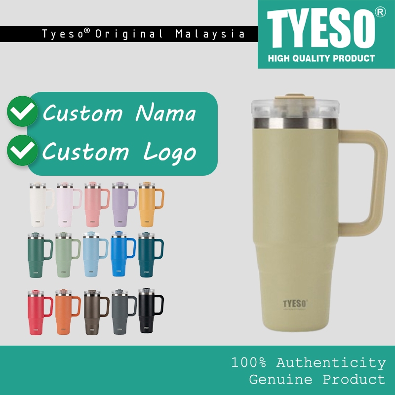 Tyeso Stainless Steel Double Wall SUS 304 Tumbler With Handle Insulated ...