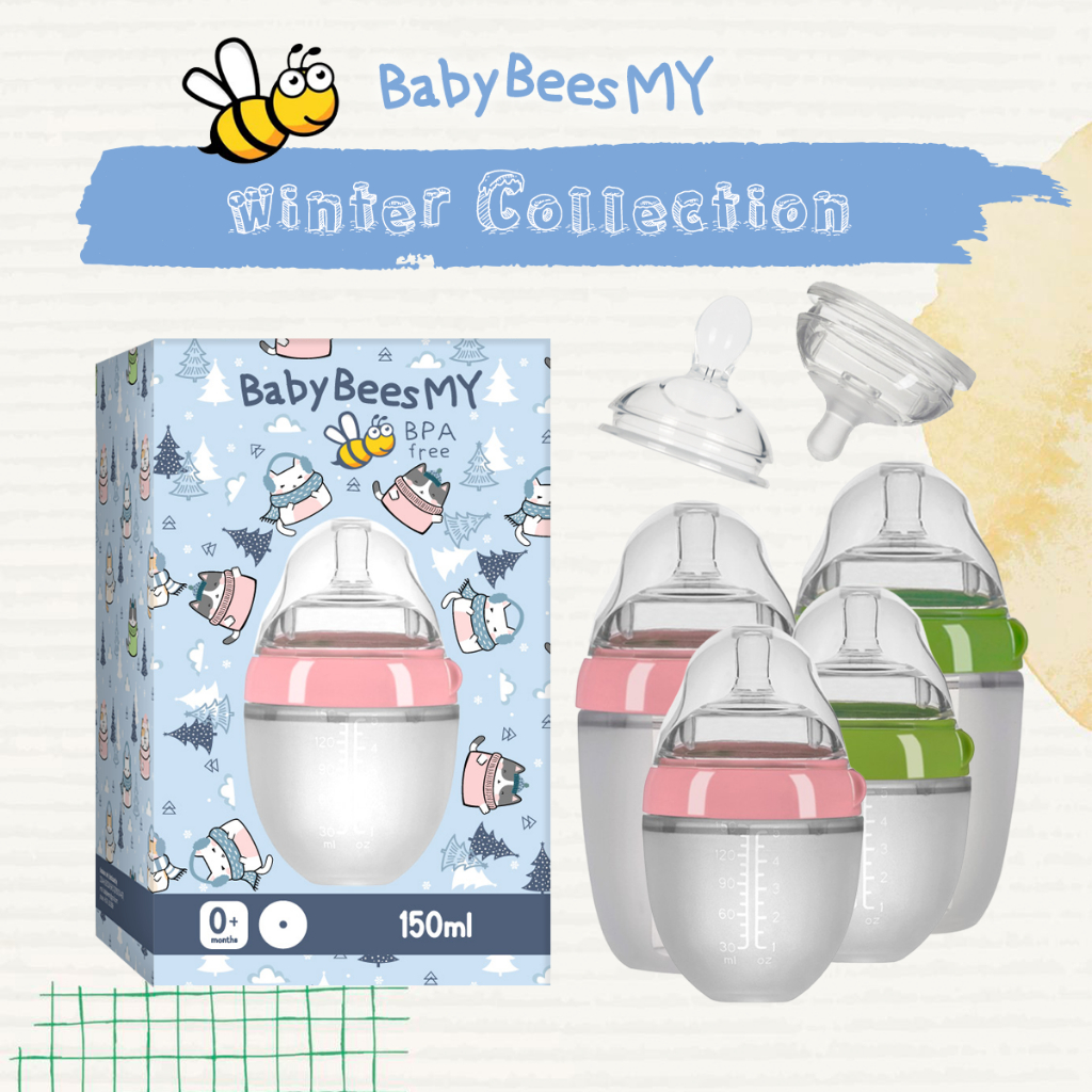 BabyBeesMY Botol Susu Newborn, Botol Susu Baby Newborn, Baby Milk