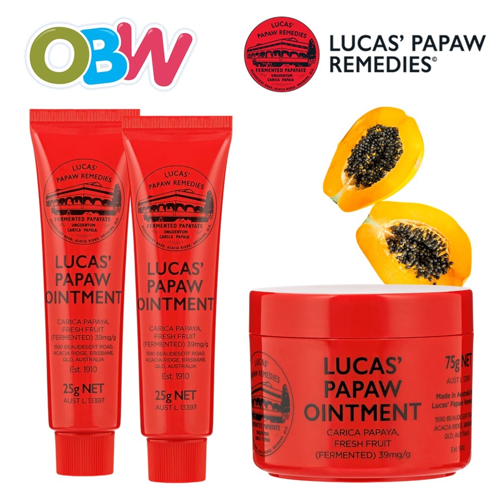 Lucas' Papaw Ointment Tubes (25g / 75g) | Original Lucas Papaw | Shopee ...