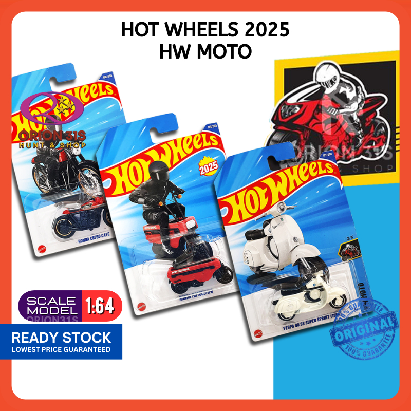 Hot Wheels 2025 #150 HW Moto Honda CB750 Cafe Gold - Esclusiva Kroger