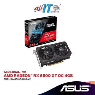 ASUS Dual Radeon RX 6500 XT V2 OC 4GB GDDR6 Graphics Card | DUAL-RX6500XT-O4G-V2