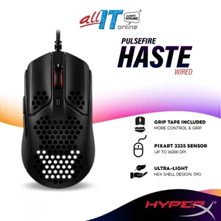 HyperX Pulsefire Haste Lightweight Wired Gaming Mouse with Ultra-light hex shell design, Pixart 3335 sensor, 16,000 DPI