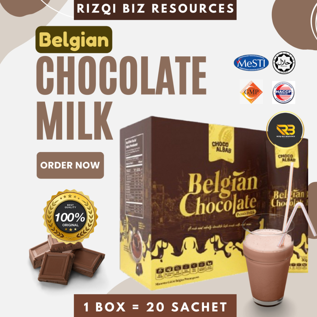 Air Coklat BELGIAN CHOCOLATE choco Albab [BEST SELLER] | Shopee Malaysia