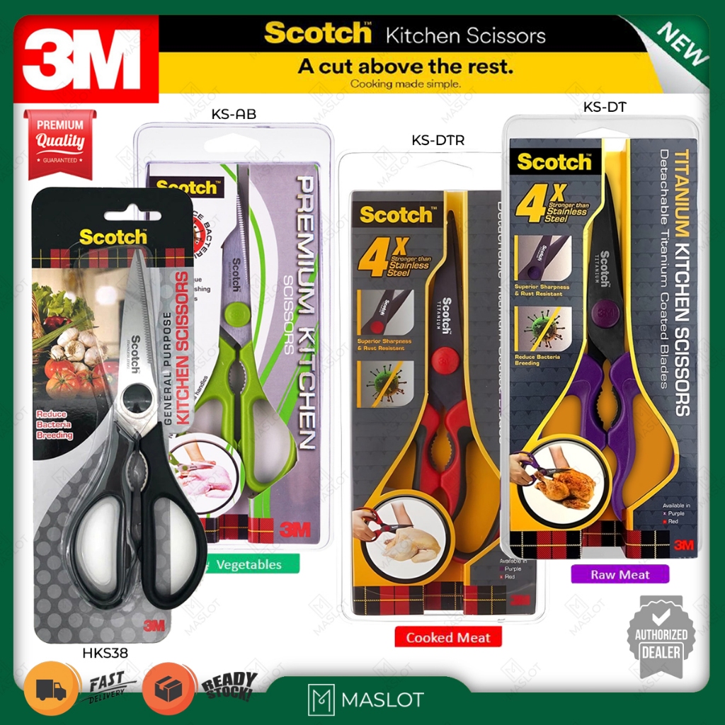 3M Scotch Kitchen Scissors Corrosion Resistant 8