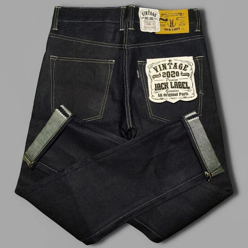 RAW DENIM Jack Label 14oz JEANS Selvedge Vintage Japan Wear 