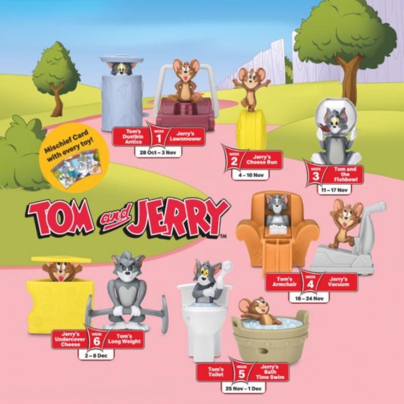 Mcdonald S Happy Meal 2021 Tom And Jerry Jerry S Cheese Run Tom And