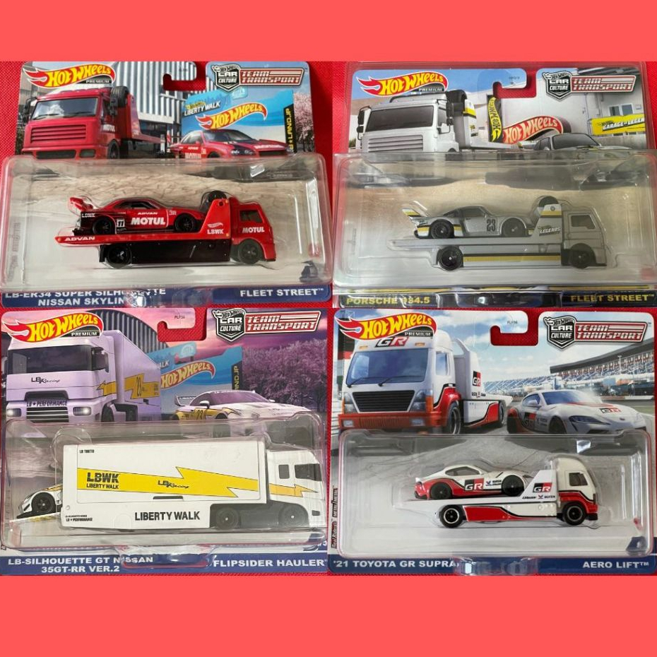HOT WHEELS | MIX | TEAM TRANSPORT | NISSAN LB ER34 MOTUL | 35GT R35 ...