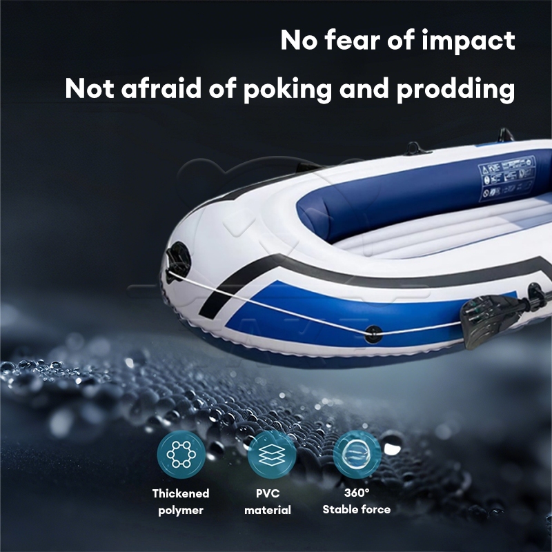 TAKE Inflatable Boat Heavy Duty Kayak 4 person Fishing Boat with ...