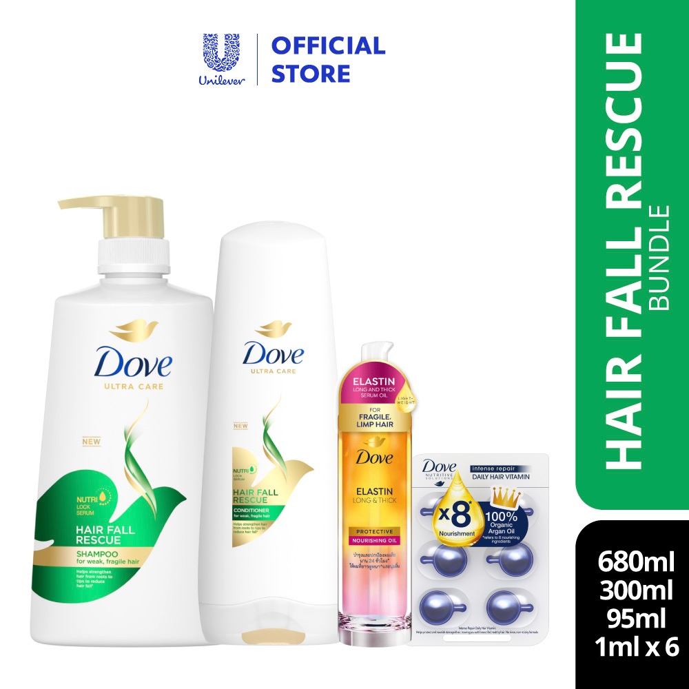 Dove Hair Fall Rescue Bundle | Shopee Malaysia