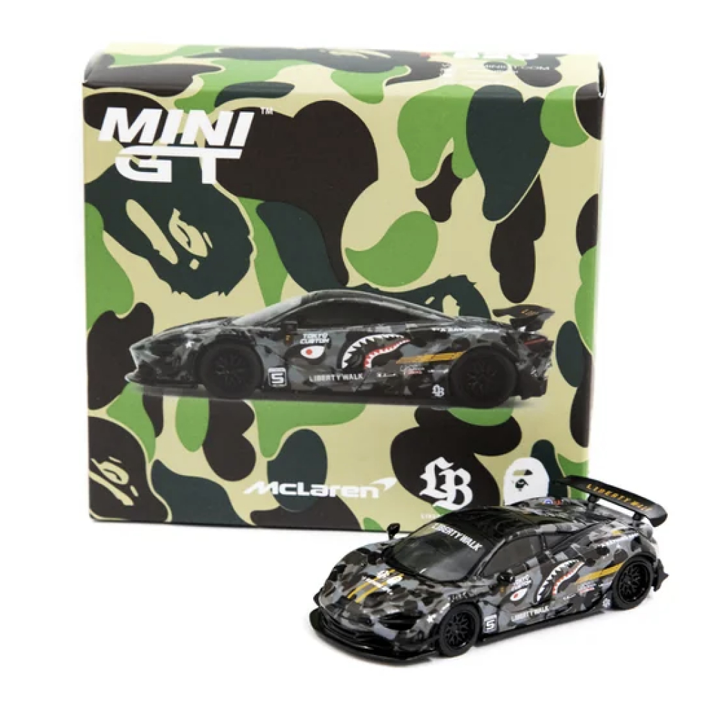 Mini GT #829 McLaren 720s LB Works LBWK *A Bathing Ape Crossover
