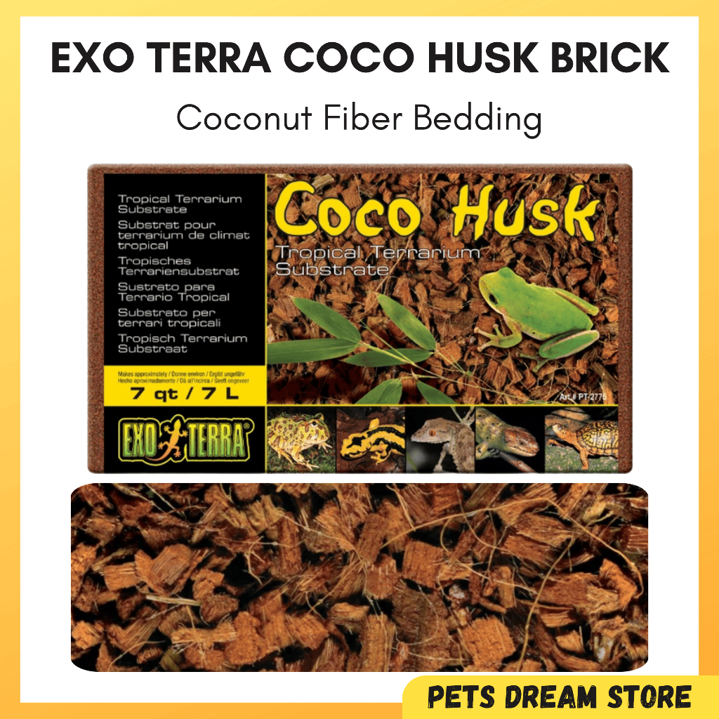 Picture of EXO TERRA REPTILE COCO HUSK 1PC 7L TERRARIUM SUBSTRATE NATURAL COCONUT ...