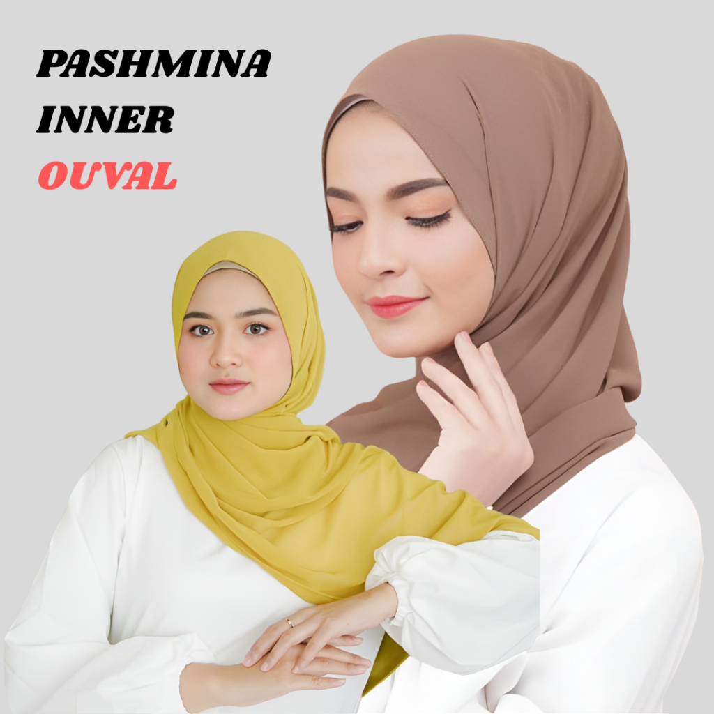 Pashmina INNER/INSTANT || inner neck kain cotton shawl 1.8 meter cotton ...