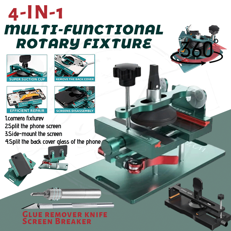 4-in-1 multi-functional rotary fixture Mobile Phone Rotatable LCD ...