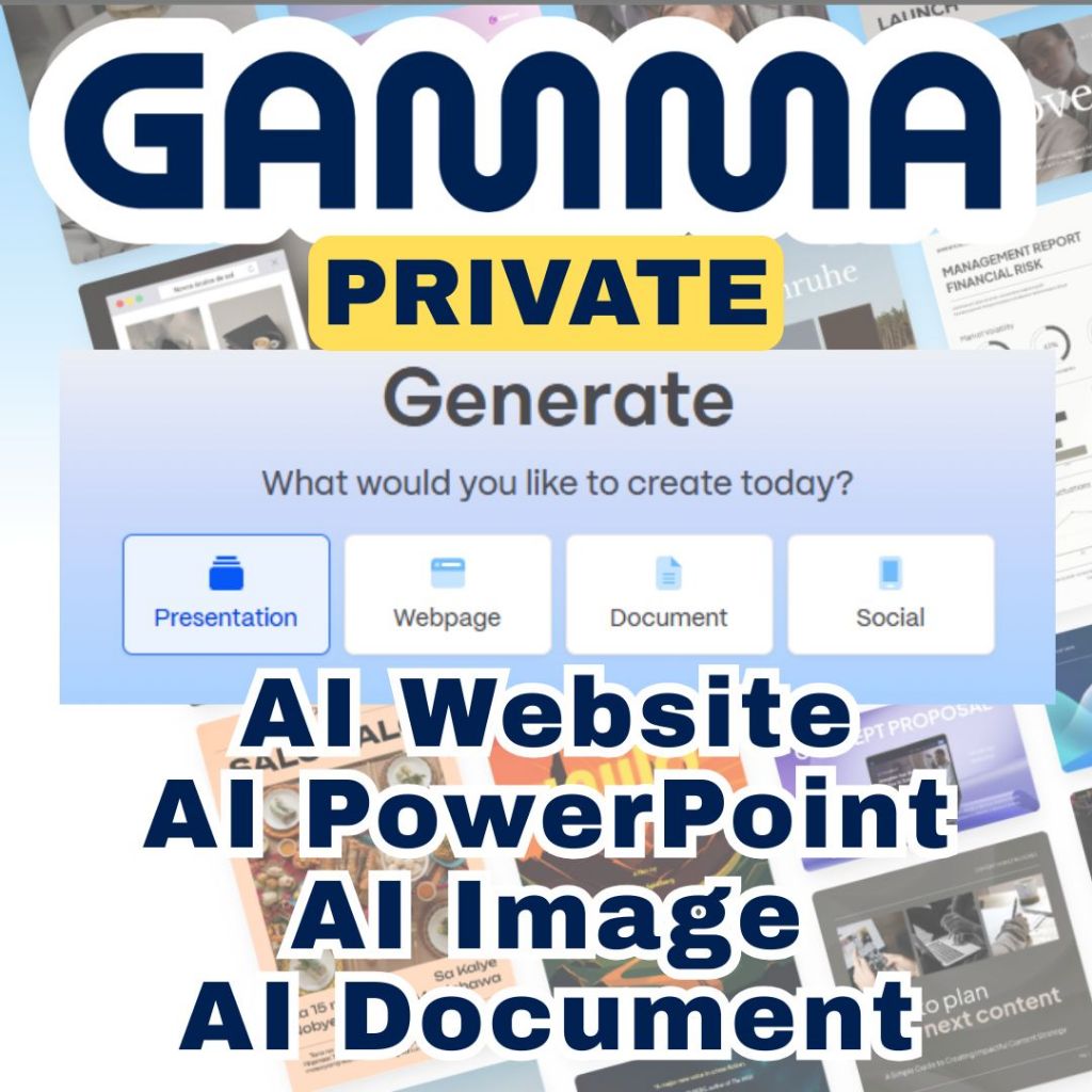 GAMMA.APP PRO Private acc | PowerPoint | Website | Social Media ...