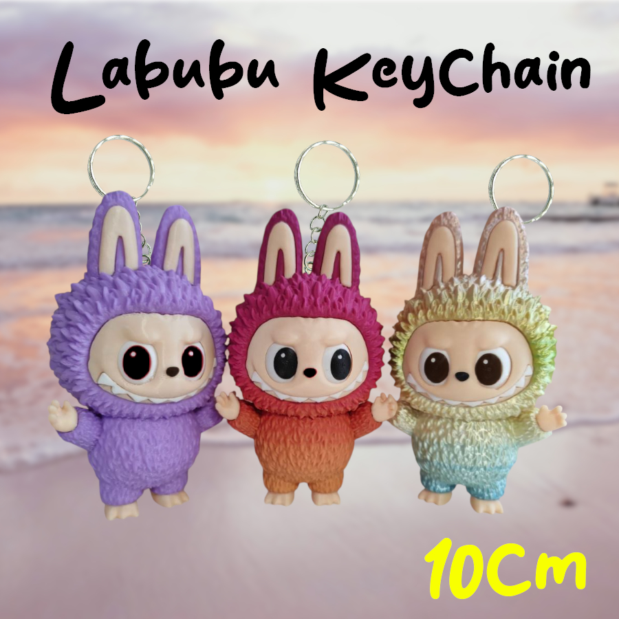 Labubu Keychain 10cm Cute Doll Collection 3D Print | Shopee Malaysia