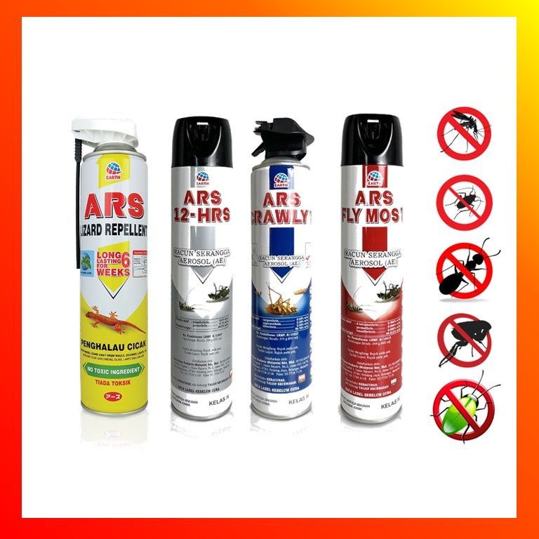 ARS Pest Control Spray – Kills Lizards, Flies, Mosquitoes, Roaches ...