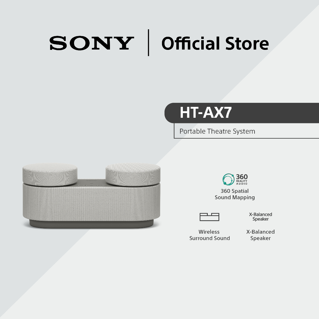 Sony HT-AX7 Portable Theatre System | 360 Spatial Sound Mapping ...