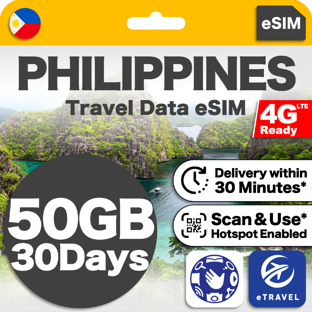 eSIM Philippines Globe Unlimited Data 菲律宾 | eTravel Manila, Cebu City ...