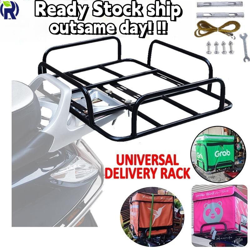 Motorcycle Rack delivery grab food panda bag rack motor rack bag holder ...