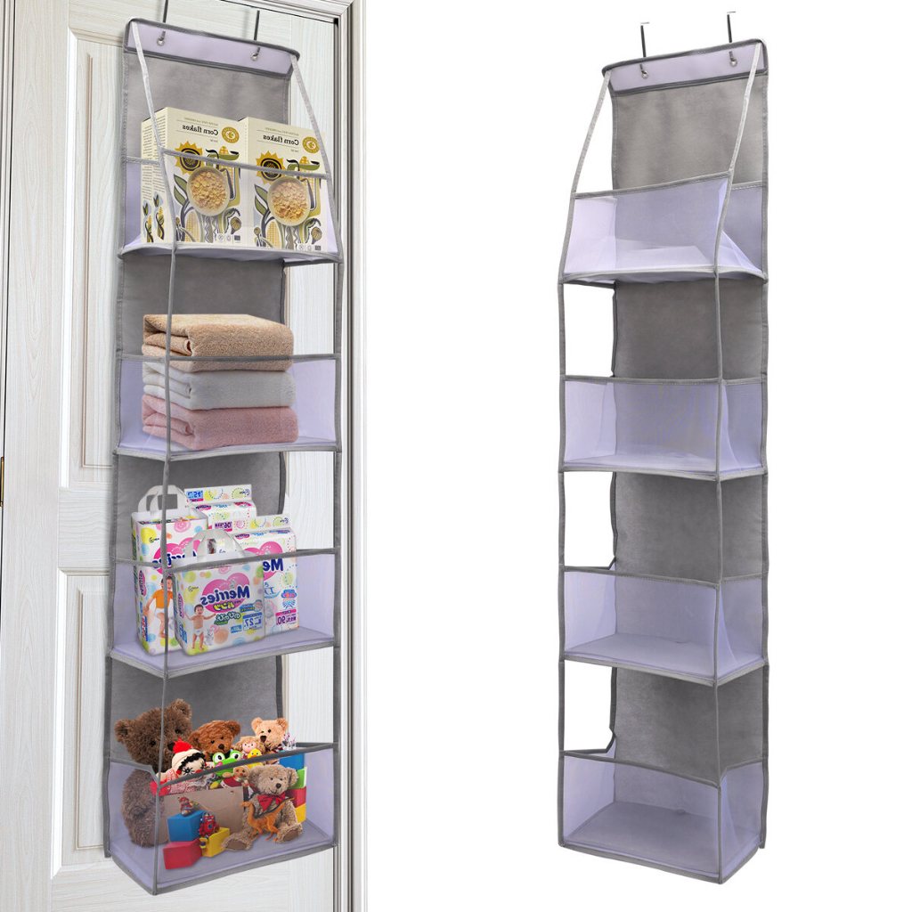 behind Door Storage Door Hanging Storage Rack Houseware over Door/Wall ...