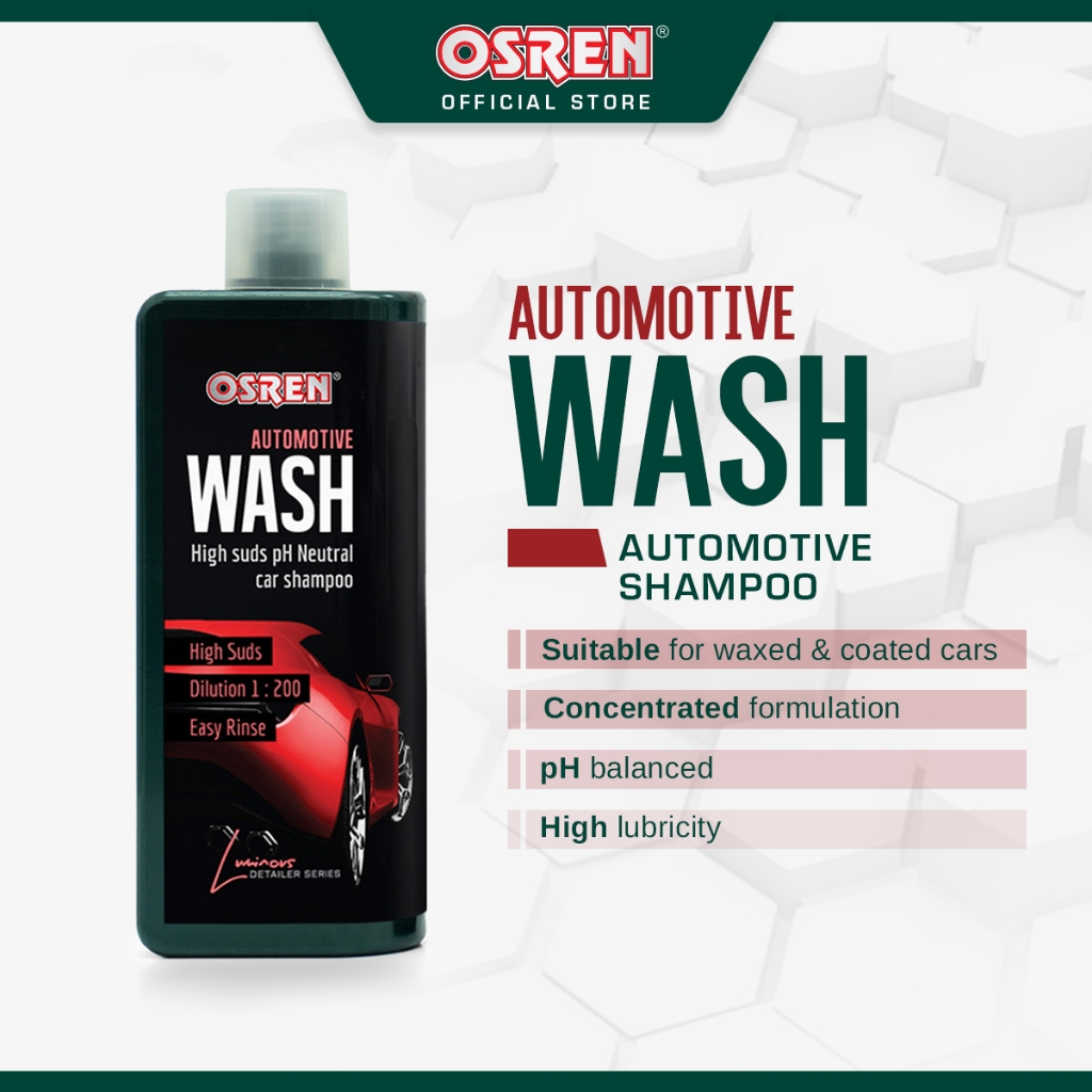 OSREN Luminous Automotive Wash Wax Safe Car Shampoo (600ml) | Shopee ...