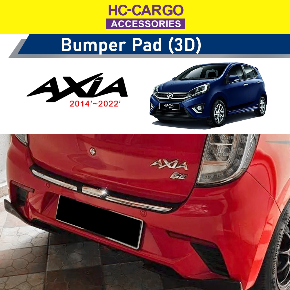 Perodua Axia 2014 ~ 2022 Rear 3D Bumper Pad | Shopee Malaysia