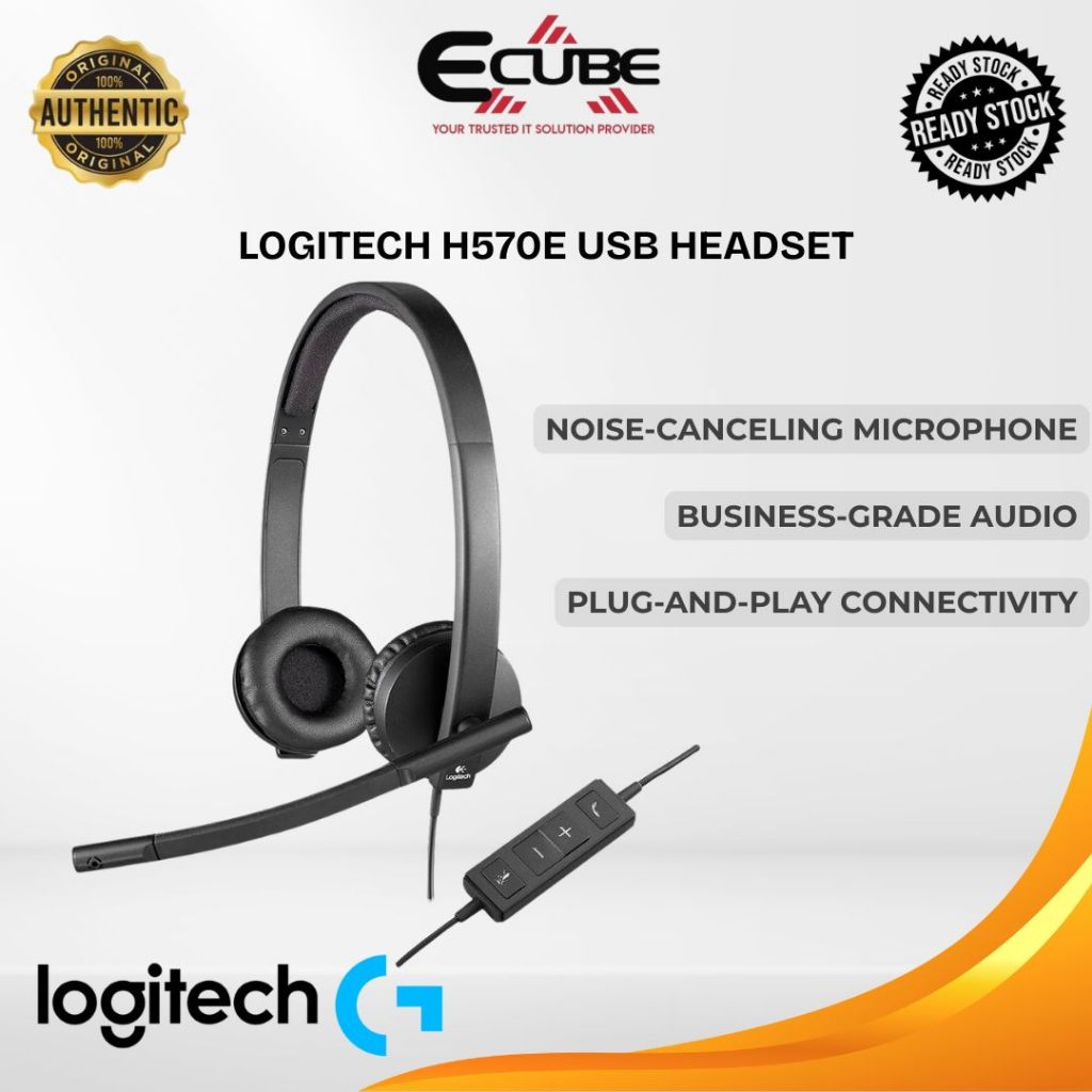 Logitech H570E USB Headset | Professional Business | Shopee Malaysia