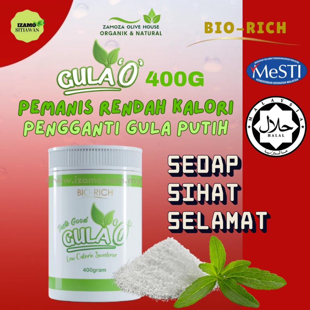 GULA O ORIGINAL Gula Rendah Kalori Pemanis Semulajadi Sweetener Sihat ...