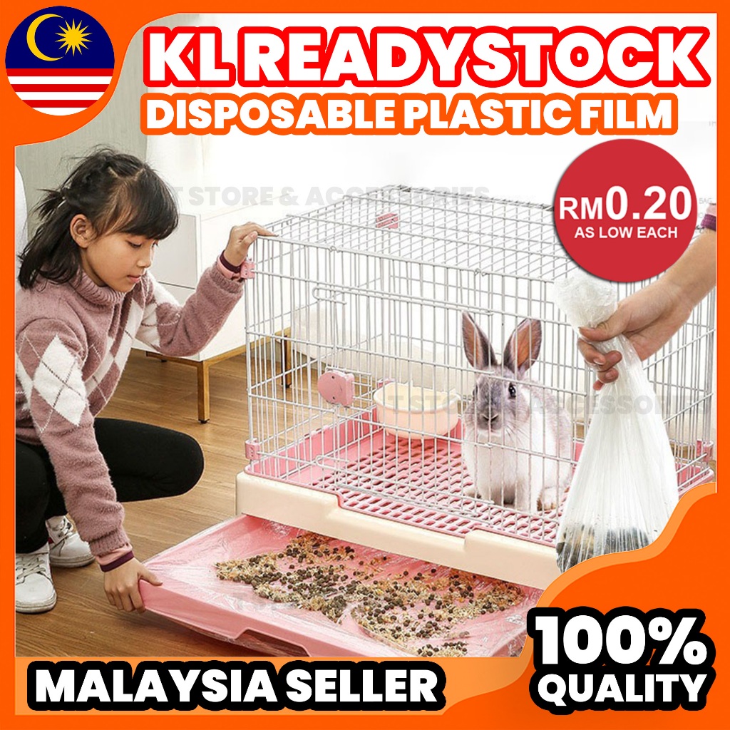 Pet Rabbit Cage Disposable Plastic Film Toilet Disposable Plastic Cover ...