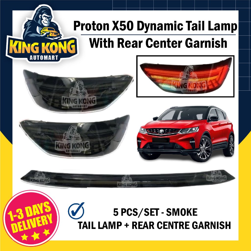 Proton X50 Dynamic Tail Lamp With Signal Running + Rear Centre Garnish ...