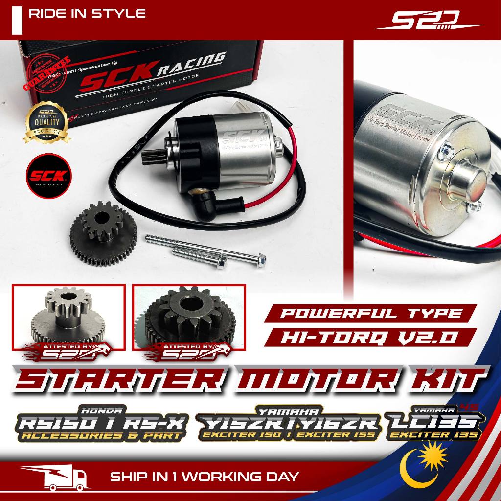 Starter Motor Kit Set SCK Racing RS150R RS-X Y15 Y16 LC LC4S EXCITER ...