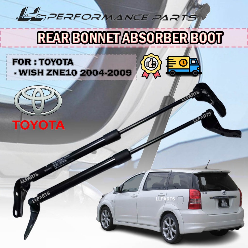 Toyota Wish ZNE10 2004 No Bracket / With Bracket Rear Bonnet Damper ...