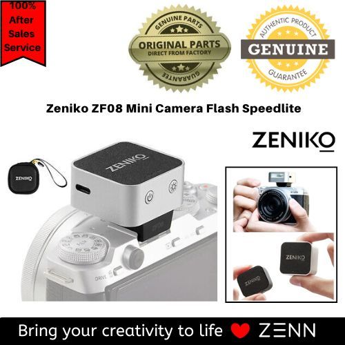 ZENIKO ZF08 6500K Ultra Mini Flash Camera Speedlite for DSLR Mirrorless ...