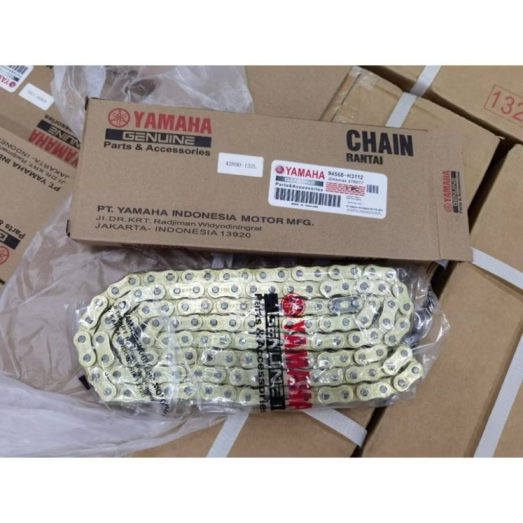 RANTAI O-RING YAMAHA MOTOR HEAVY DUTY 132L O'RING GOLD CHAIN RANTAI ...