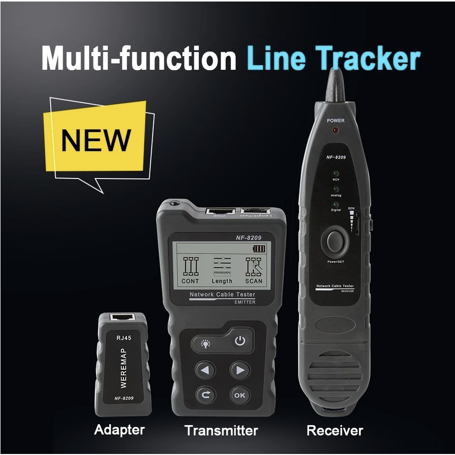 NOYAFA NF8209 Cable Tracker LAN Display Measurement Tester Network ...