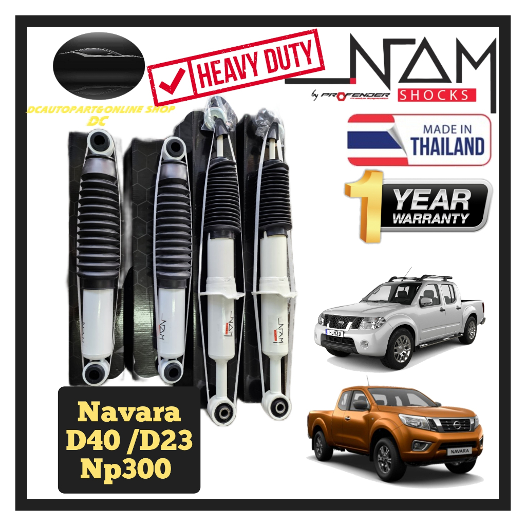 NAM THAILAND HEAVY DUTY SHOCK ABSORBER NISSAN NAVARA D40 D23 NP300 ...