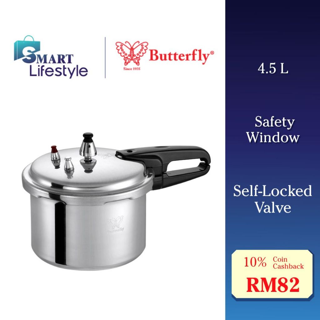 Butterfly Pressure Cooker (4.5L) BPC-20A | Shopee Malaysia