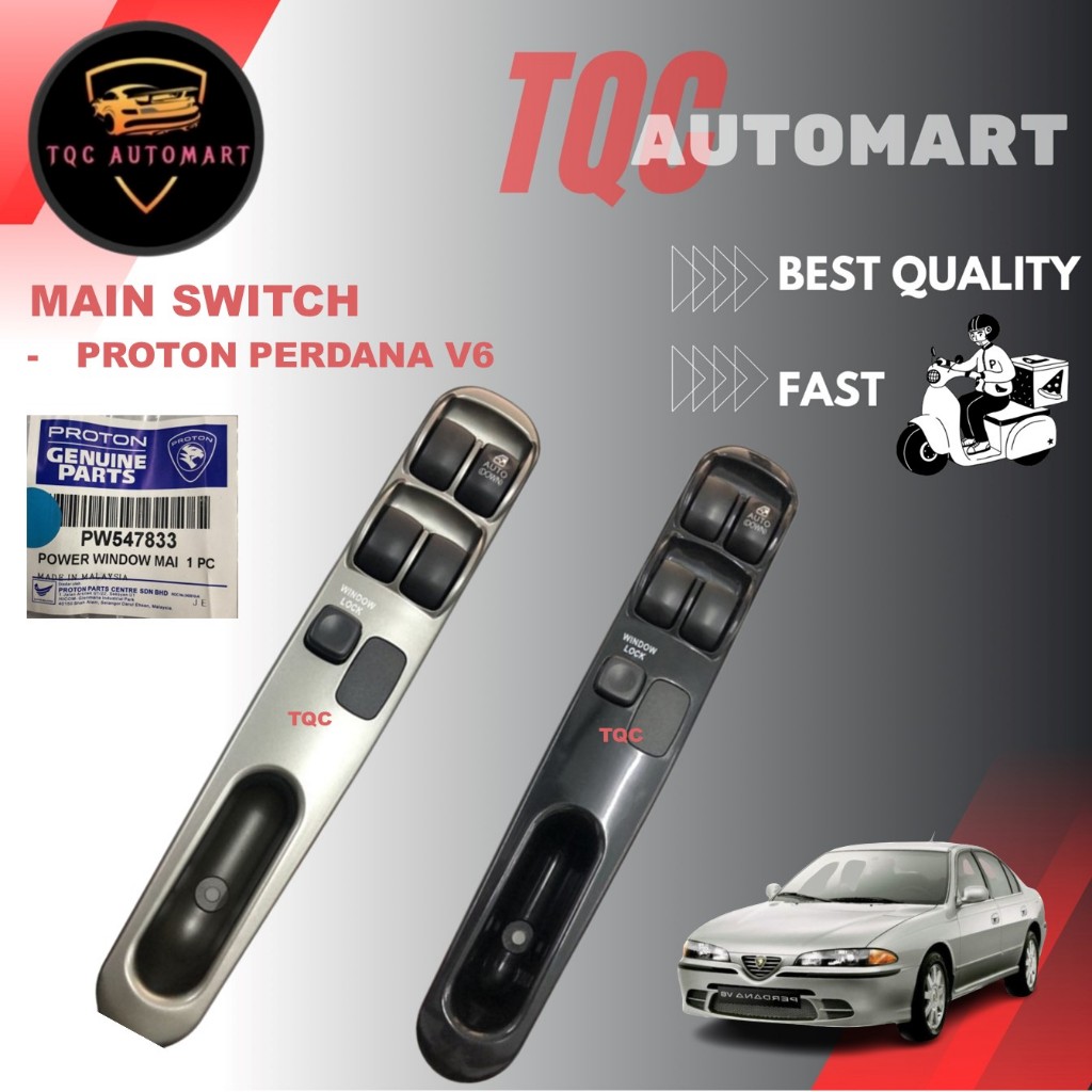 ORIGINAL Proton Perdana V6 Alfa Power Window Main Switch With Cover ...