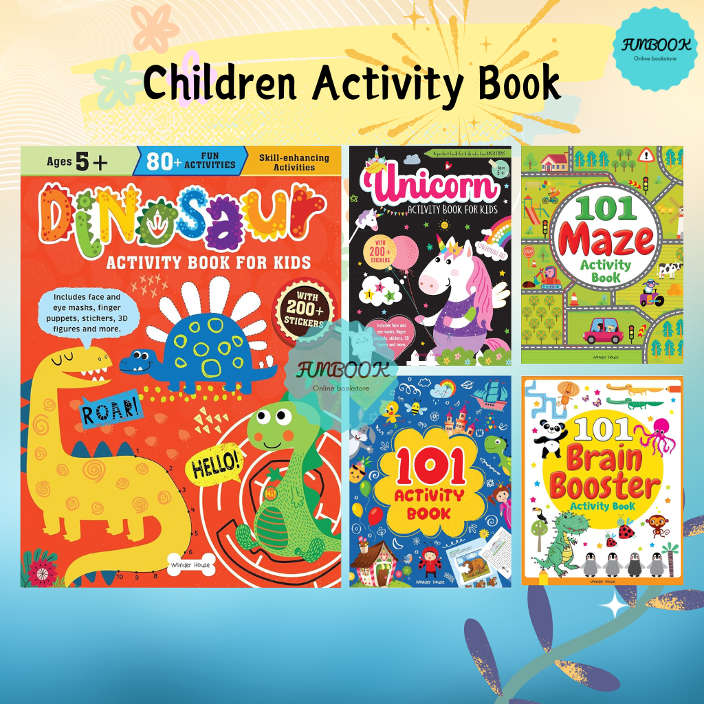 [FUNBOOK] 101 Activity Book / Maze / Find the difference / Brain ...