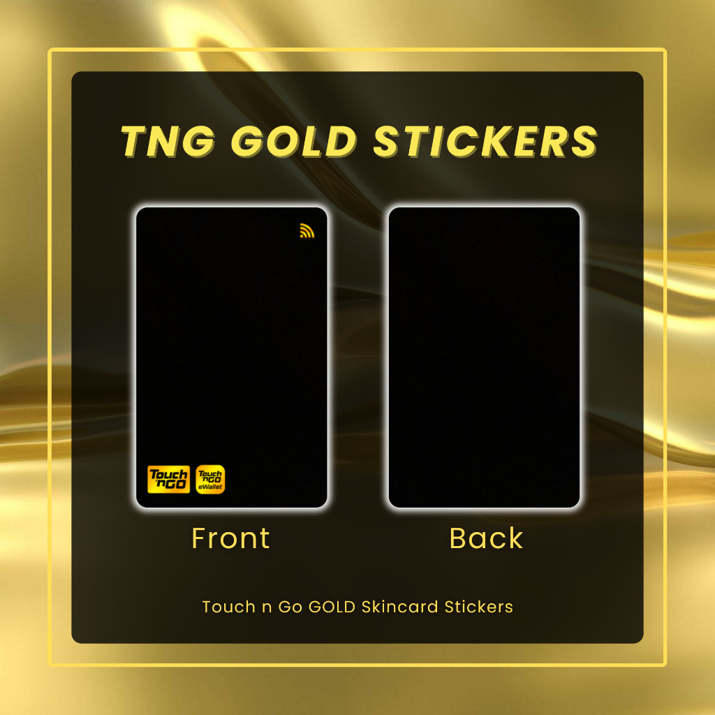 [Pelekat Je*] Gold Black TNG - Sticker TNG Sticker Touch n Go TNG Luxe ...