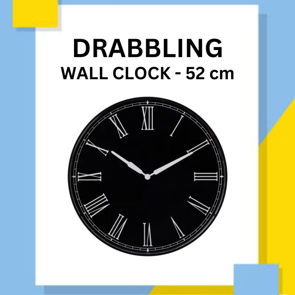 DRABBLING Wall Clock ( 52 cm ) | Shopee Malaysia
